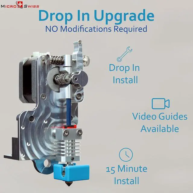 Alt view image 4 of 7 - Micro Swiss Direct Drive Extruder for Creality CR-10 / Ender 3 Printers