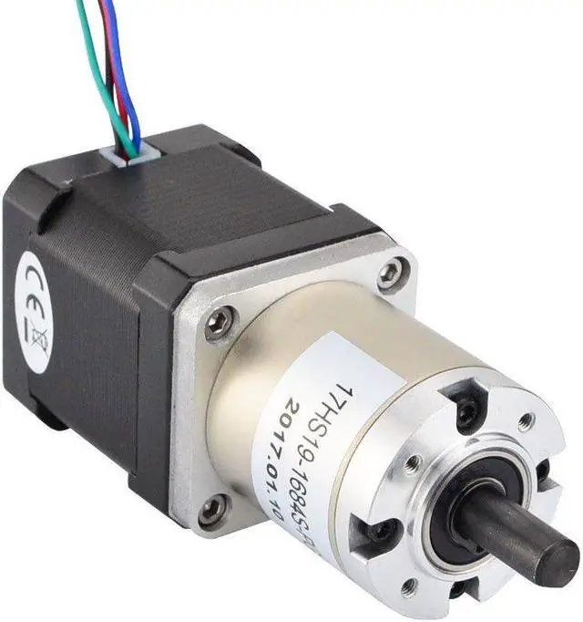 Alt view image 4 of 6 - STEPPERONLINE 51:1 Planetary Gearbox High Torque Nema 17 Stepper Motor Precision Camera DIY