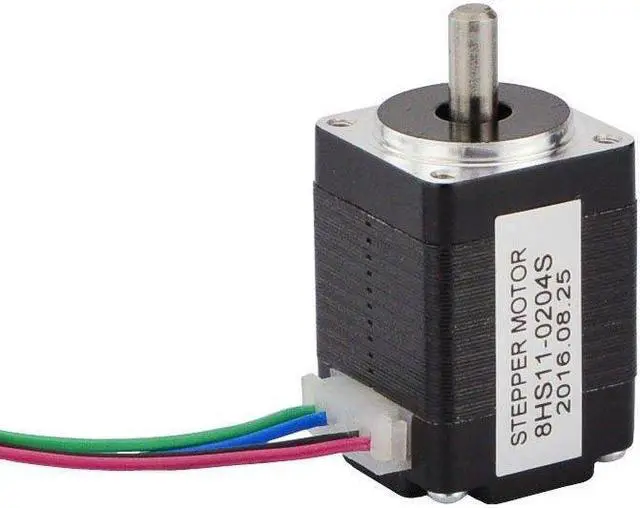 Alt view image 2 of 6 - STEPPERONLINE Nema 8 Bipolar Smallest Stepper Motor 1.6Ncm/2.3oz.in 1.8deg 28mm 0.2A 4 Leads