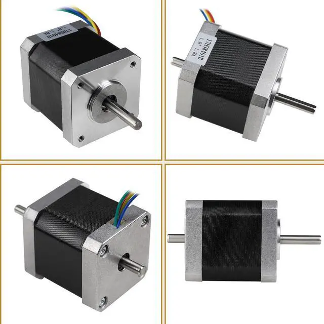 Alt view image 2 of 7 - CNCTOPBAOS Nema17 Stepper Motor 78oz.in 48mm Length 1.8A Dual Shaft for 3D Printer/Milling/CNC Router Machine 17HS8401B