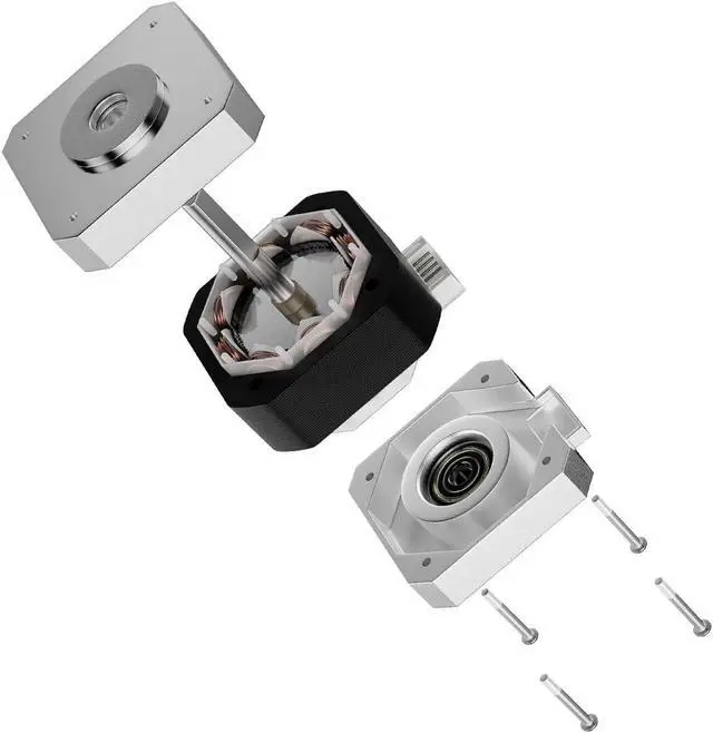 Alt view image 4 of 6 - ALadrs FDM 3D Printer Stepper Motor 42-40,2 Phases 1A 1.8 Degrees 0.4 N.M Stepper Motor 3D Printer Extruder, for Creality Ender-3 Series and CR-10 Series E-axis (42-40(2Pcs))