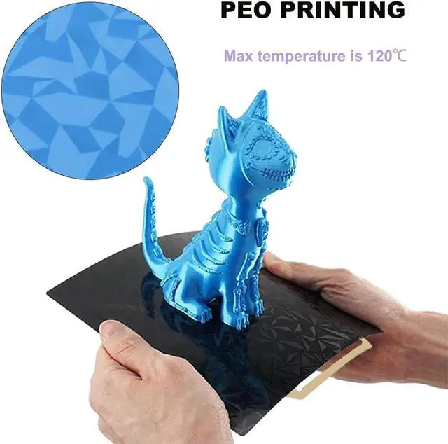 Alt view image 3 of 6 - Bambu 3D Printer P1S P2S Build Plate for Bambu X1C/X1/X1E/P1P/P1S/A1/P2S,257x257mm Bambulab Double Sided Spring Steel Build Plate Flexible Sheet(Starry+Textured PEI)