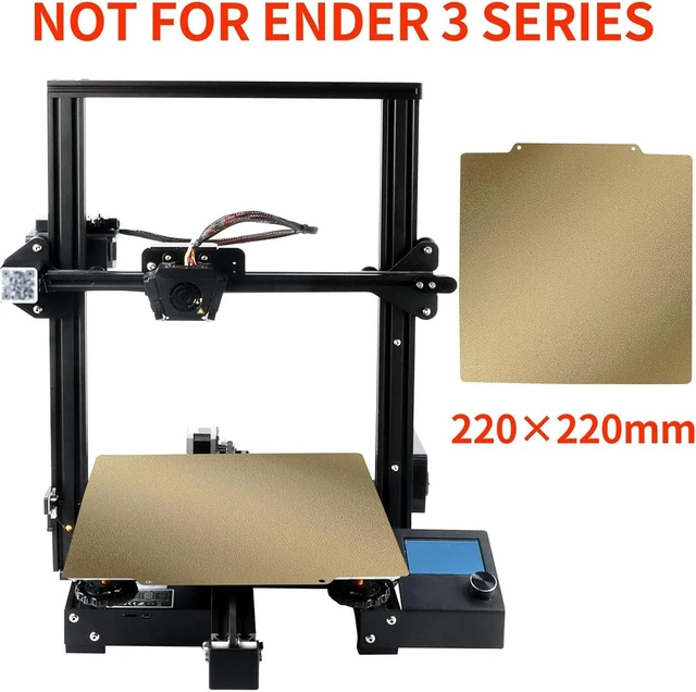 Alt view image 2 of 6 - IdeaFormer-3D Double Sided PEI Sheet 220x220mm, Flexible PEI Build Plate with Magnetic Plate for Artillery Genius for Anycubic Mega Pro/Mega S/Anet A6/A8/Wanhao Duplicator i3/Duplicator 6/Tronxy X2