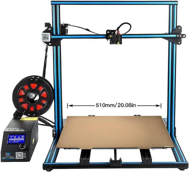 Alt view image 3 of 6 - FYSETC 3D Printing Build Platform CR10 S5 Flexible Spring Steel Sheet 510x510mm/20x20in Double Sided Textured Pei Powder Coated Gold Build Plate with Sticker Base Compatible with CR10 S5