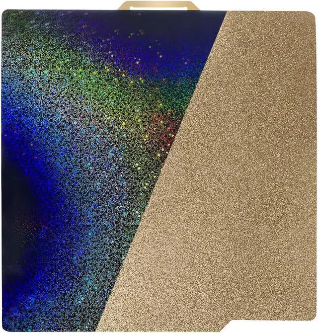 Main image of IdeaFormer-3D Rainbow PEY+Textured PEI Build Plate for Bambu Lab X2D/X1C/X1/X1E/A1/P1S/P1P/P2S, Double Sided PEY PEI Spring Steel Sheet 257x257mm for Bambulab 3D Printers