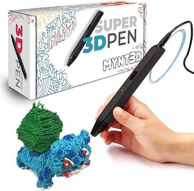 Main image of MYNT3D Super 3D Pen, 1.75mm ABS and PLA Compatible 3D Printing Pen