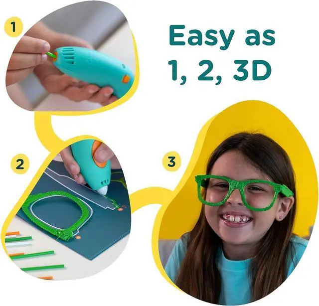 Alt view image 4 of 6 - 3Doodler Start+ Essentials (2023) 3D Pen Set for Kids, Easy to Use, Learn from Home Art Activity Set, Educational STEM Toy for Boys & Girls Ages 6+, 9.06 x 6.02 x 2.56 inches