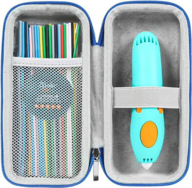 Main image of Case Compatible with 3Doodler Start,Holders for 3D Printing Filament Refill Pack and USB Cable,Protective Case fit for 3D Printing Pen(Case only-Blue)