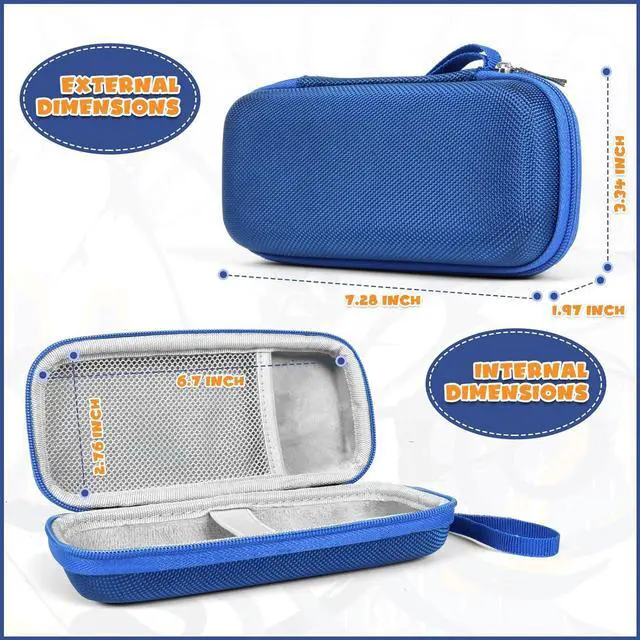 Alt view image 2 of 7 - Case Compatible with 3Doodler Start,Holders for 3D Printing Filament Refill Pack and USB Cable,Protective Case fit for 3D Printing Pen(Case only-Blue)