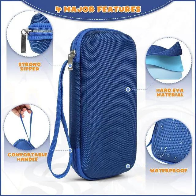 Alt view image 3 of 7 - Case Compatible with 3Doodler Start,Holders for 3D Printing Filament Refill Pack and USB Cable,Protective Case fit for 3D Printing Pen(Case only-Blue)