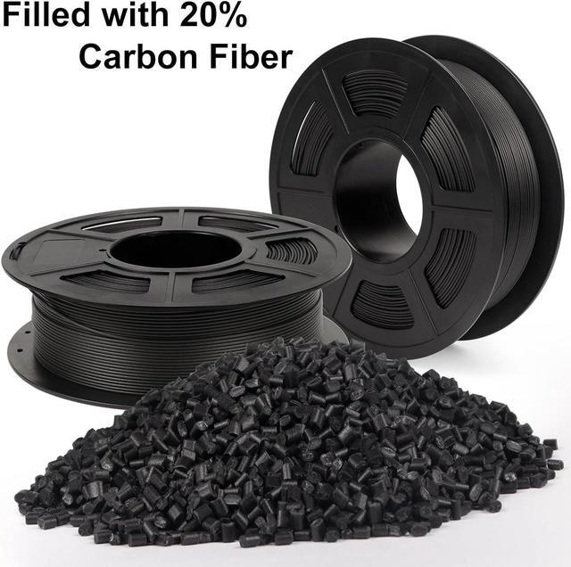 Alt view image 2 of 7 - Carbon Fiber PETG Filament 1.75mm, Wear-Resistant & Heat-Resistant PETG-CF 3D Printer Filament, Carbon Fiber Filament 1kg(2.2lbs) Spool