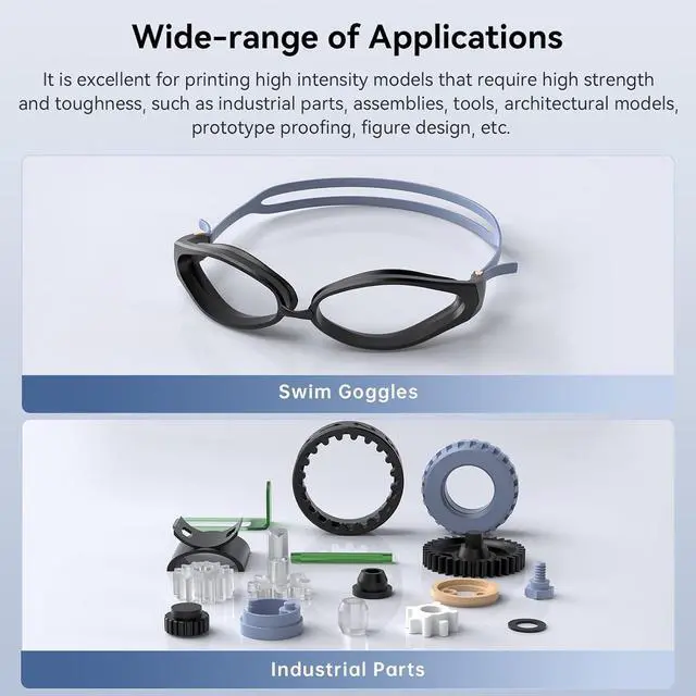 Alt view image 4 of 7 - ANYCUBIC 3D Printer Resin, Upgraded 8K Standard Resin V2, Enhanced Toughness and Strength, Lower-Odor, High Precision 3D Printing Resin for All LCD Resin 3D Printers (Grey, 500g)