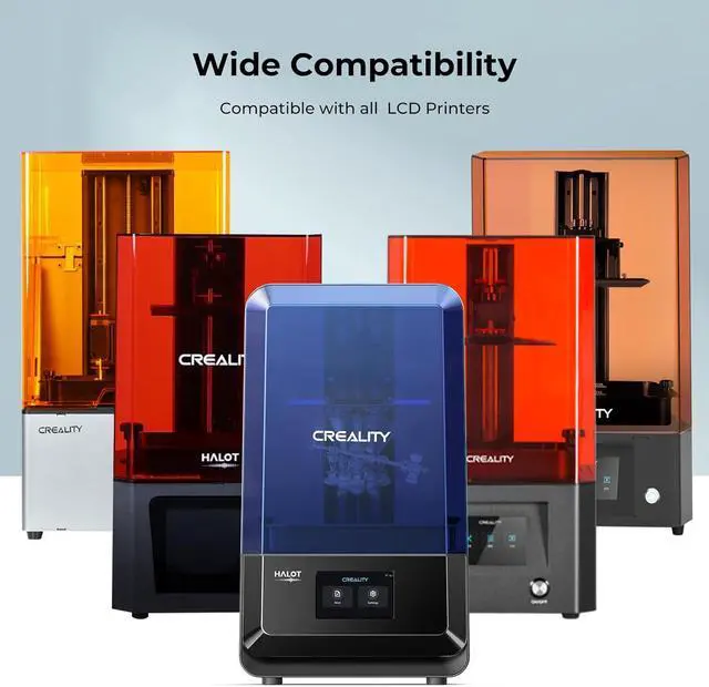 Alt view image 7 of 7 - Creality Water Washable Resin, 1KG High Precision 3D Printer Resin with Low Viscosity, LCD UV-Curing Resin 405nm Standard Photopolymer Resin for LCD 3D Printing (Grey)