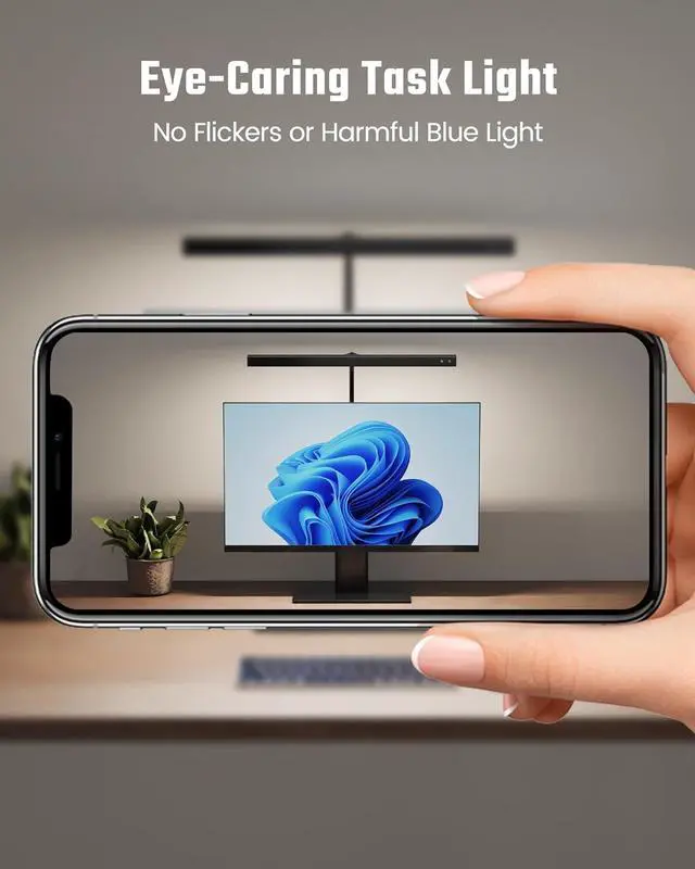Alt view image 7 of 7 - SUPERDANNY LED Desk Lamp for Office Home, Eye-Caring Desk Light with Adjustable Gooseneck, 12W Touch Control Dimmable Brightness, Architect Clamp Lamp with USB Adapter for Reading Study Workbench