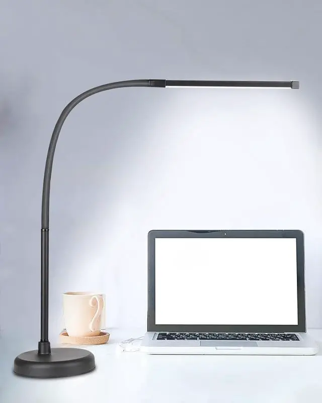 Main image of LED Desk Lamp, Swing Arm Architect Task Lamp with Long Flexible Gooseneck, 3 Color Modes, and USB Adapter, Dimmable Desk Light for Home/Office/Drafting/Reading/Piano