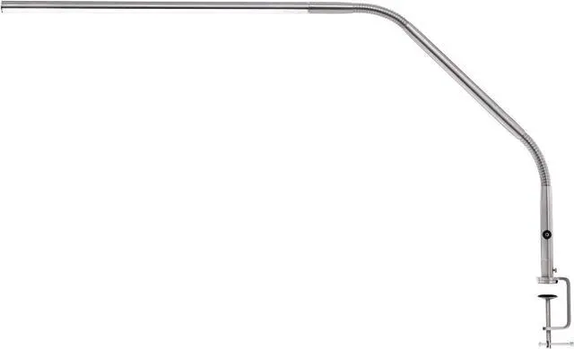 Main image of Daylight Company, LLC U35108 Slimline 3 Table Lamp-LED-80 CRI-Eye Care-4 Brightness Levels, 3,000 LUX at 30 cm, 1,065 LUMENS-4 Step DIMMER Mode, Brushed Steel, 25.6 x 30 x .8