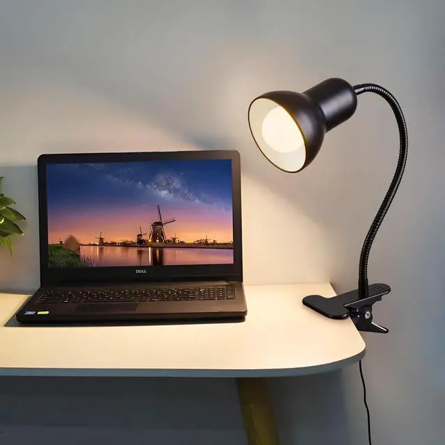 Alt view image 5 of 7 - Clip on Desk Lamp, 360° Rotating Ggooseneck Lamp, Ring Light, Revolutionary Eye-Caring Desk Lamp, Portable Clip-On Reading Light for Bedroom and Office, Study Clamp - The Ideal Home Lighting Solution