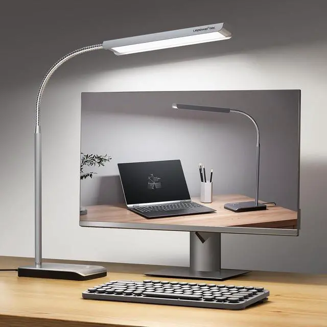 Main image of LED Desk Lamp for Home Office, 750LM Eye-Caring Reading Desk Light, 12W Gooseneck Lamp for Desk, Touch Table Lamp with 3 Timer Function, 60 Lighting Modes, Bright Desk Lamps for Study