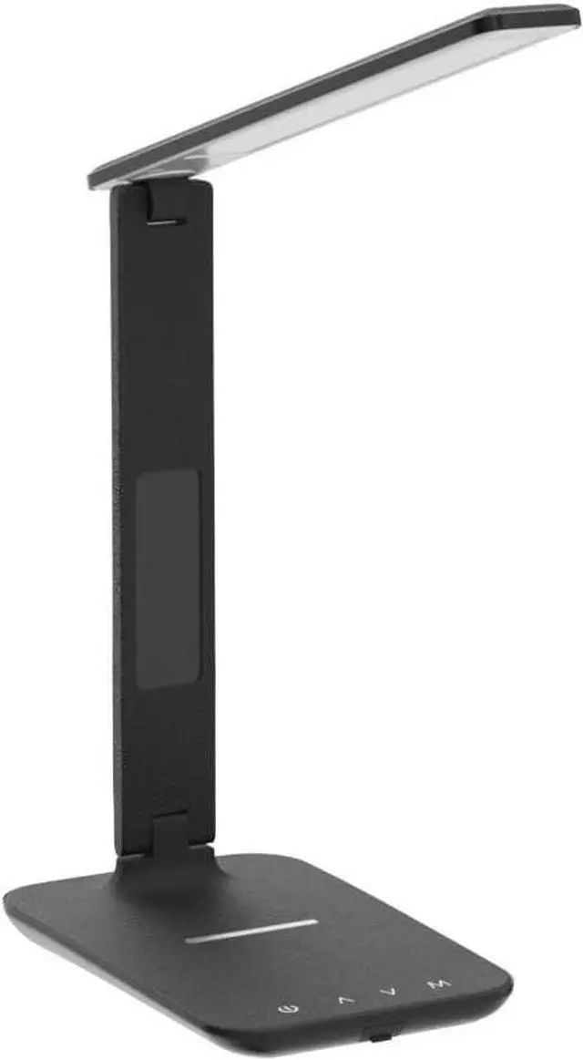 Alt view image 4 of 7 - LED Desk Lamp with Wireless Charger, Suitable for Home, Office Dimmable, with USB Charging Port, Built-in Clock, Calendar, Thermometer and Automatic Timing Reading Desk Lamp.