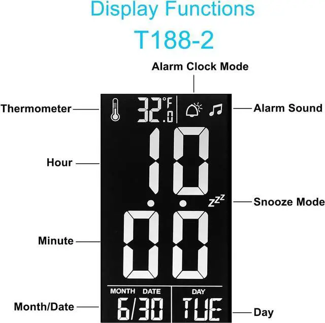 Alt view image 3 of 6 - LED Desk Lamp with Clock,Color Changing Nightlight,Study Lamp with Pen Holder,Desk Light with USB Charger,Table Light for Home,Office,Bedroom,Gift for Kids,Students,Women,White