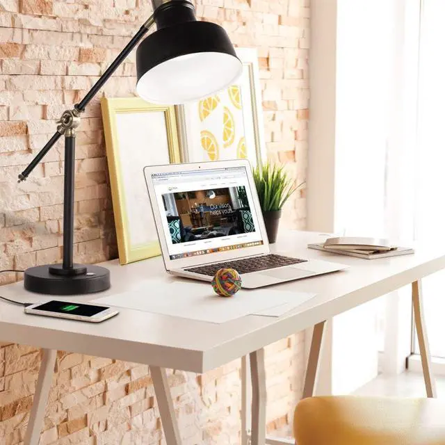 Alt view image 7 of 7 - OttLite Balance LED Desk Lamp with USB Port - Modern, Adjustable, Desk Light