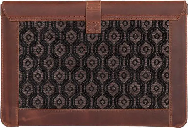 Alt view image 6 of 6 - Top Grain Leather Macbook Bag Laptop Sleeve for MacBook Pro and MacBook Air Case - 14 Inch - 13 Inch (M2, M2 Pro, M2 Max, M1) - 13.3 Inch - iPad Pro 12.9 Inch - 2020 2021, 2022 and 2023 Models