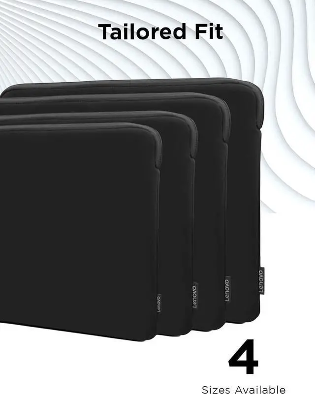 Alt view image 2 of 7 - Basic Laptop Sleeve 14 Inch Notebook/Tablet Compatible with MacBook Air/Pro Neoprene Material - Soft Fleece Lining - Zippered Top Opening - Black
