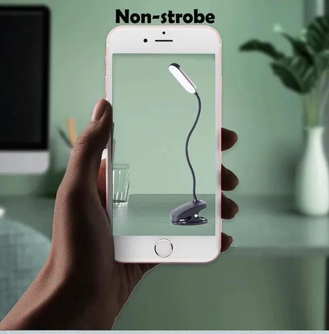 Alt view image 5 of 7 - COLORLIFE Desk Lamp Battery Operated Rechargeable Clip On Reading Light Light up to 100 hrs Flexible Gooseneck Cordless Dimmable Lamp for Desk Bed Headboard Piano (Black)