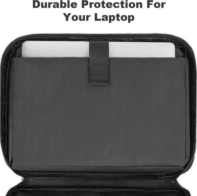 Alt view image 2 of 7 - Laptop Case Sleeve 15.6 Inch TSA Laptop travel Bag Computer Cover for Men Women Water Resistant Carrying Slim Laptop Sleeve Compatible for HP      Notebook Black