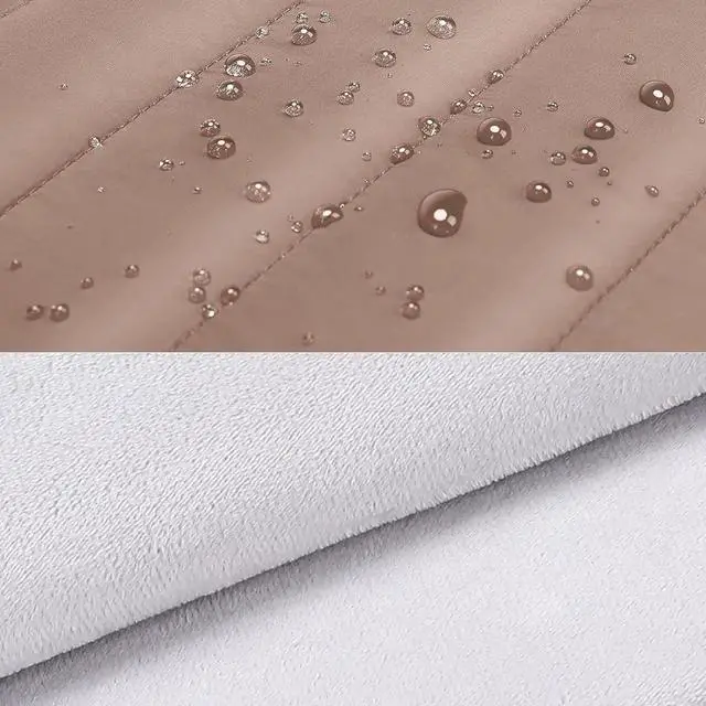 Alt view image 4 of 6 - 13-14 inch Laptop Case 13.3 inch Puffy Laptop Sleeve Compatible with MacBook Air 13 13.6 M3 M2 M1/Pro 13/Pro 14 HP    Polyester Horizontal Bag with Small Case Brown