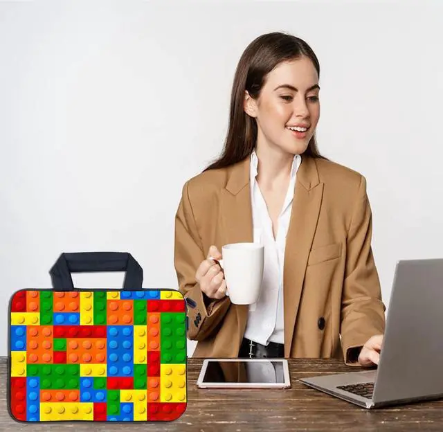 Alt view image 6 of 7 - laptop sleeves 11.6" 12" Laptop Handle Bag Neoprene Notebook Carrying Pouch Chromebook Sleeves case Ultrabook Case Tablet Cover Fit Apple MacBook Air HP DELL Lenovo Asus (AMR12-06)