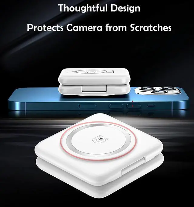 Alt view image 6 of 7 - 3 in 1 Mag-Safe Charging Station for Apple Device 20W Fast Charging Wireless Charger for iPhone 15/14/13/12/11 Series and AirPods 3/2/Pro 2/Pro,iWatch Ultra/8/7/6/5/4/3/2/SE