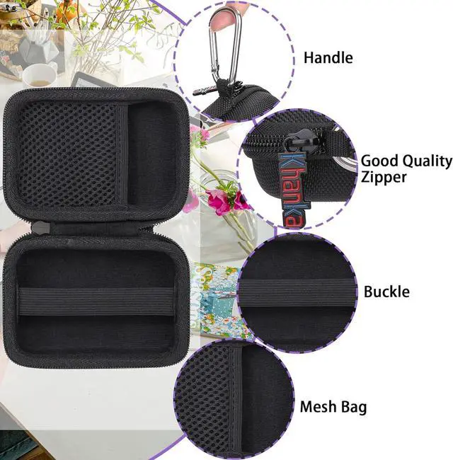 Alt view image 4 of 7 - khanka Hard Travel Case Replacement for LISEN 3 in 1 Charging Station,Travel Wireless Charging Station for Multiple Devices,Case Only(Black).