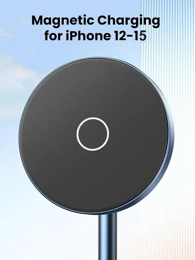 Alt view image 2 of 7 - UGREEN 2-in-1 Magnetic Wireless Charging Station Compatible with iPhone 15 15 Plus 15 Pro 15 Pro Max 14 13 12 Series and AirPods Series, Wireless Charging Stand with 3 FT USB-C Cable (No AC Adapter)