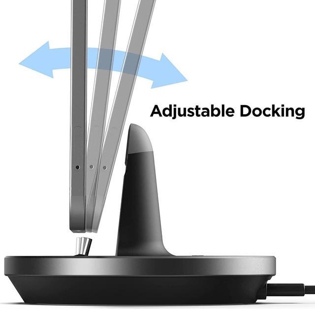 Alt view image 4 of 7 - Desktop Charging Stand for USB-C Phone and Tablets, Adjustable Case-Friendly Dock Station Charger, Super Fast Charge Compatible (Wired Type-C)