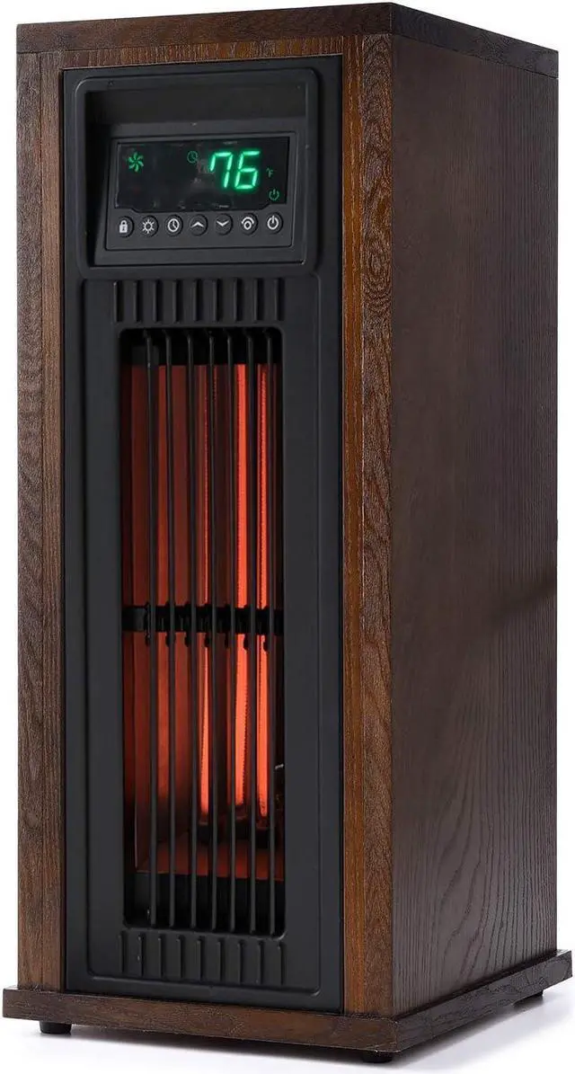 Main image of Lifesmart 23-in. 3-Quartz Infrared Tower Heater with Oscillation, Remote Control, and Timer, Electric Space Heater for Home, Office, Bedroom
