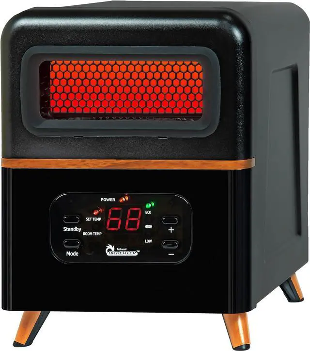Main image of NEW Upgraded DR-978 Infrared Space Heater, Hybrid, Black