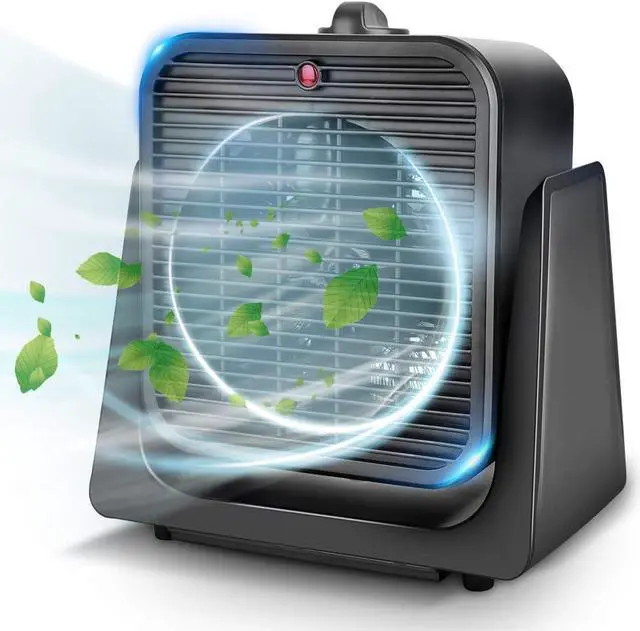 Main image of 2 in 1 Cooler & Heater - Desk Electric Small Cooling and Heating Fan Combo W/ Tip Over & Overheat Protection, Desktop for Indoor Use Home Room Office Bedroom Room Personal