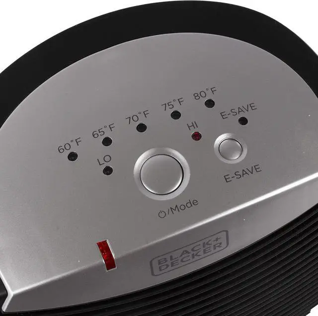 Alt view image 3 of 4 - BLACK+DECKER Indoor Space Heater, Infrared Heater with E-Save Function, 1500W