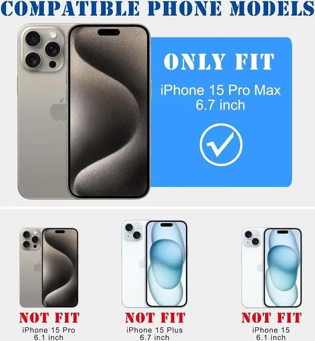 Alt view image 5 of 7 - Compatible with iPhone 15 Pro Max 6.7 Inch Case with Magsafe, Plating Heart Glitter Magnetic Case for Women Girl TPU Camera Protection Back Cover for iPhone 15 Pro Max Black