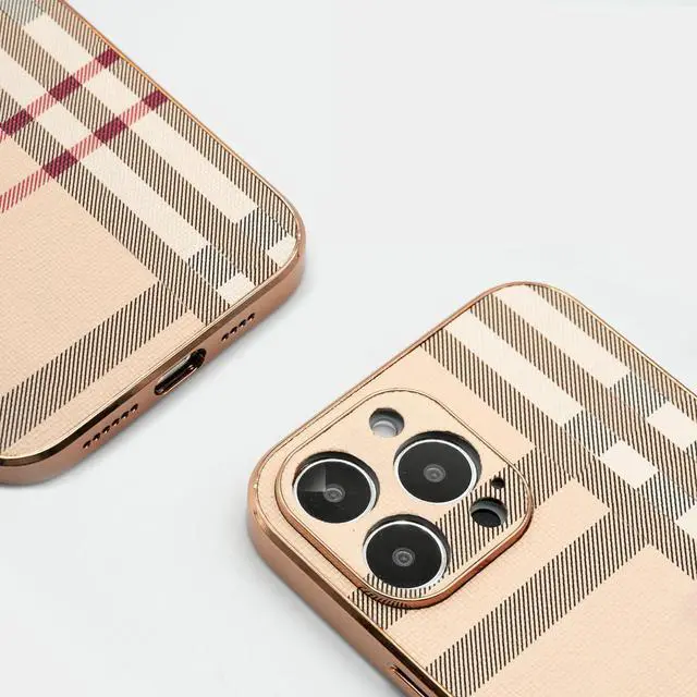 Alt view image 6 of 7 - Phone Case for Apple iPhone 13 Pro Max, Fashion Designer Leather Phone Case, Soft TPU Drop Protection Shockproof Protective Phone Holder Women