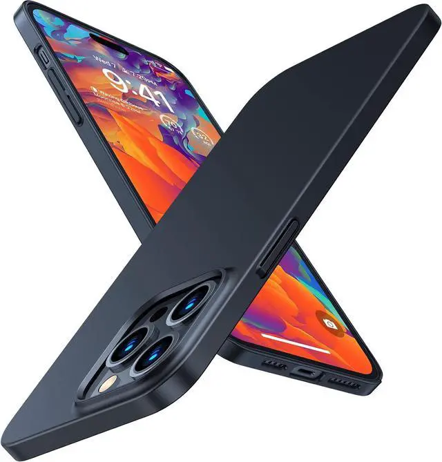 Main image of Slim Fit Designed for iPhone 14 Pro Max Case 6.7 inch, Ultra-Thin 14 Pro Max Case 2022, Lightweight Hard PC Cover Phone Cases, Black, OriginFit