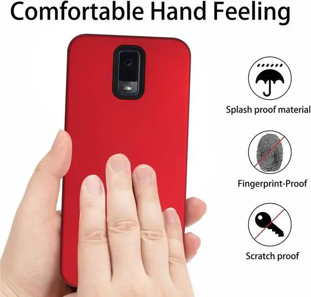 Alt view image 4 of 4 - Ailiber for BLU View 3 Phone Case with Tempered Glass Screen Protector, Magnetic Car Mount Built in Metal Plate, Shockproof Protective Cover Silicone TPU Case for BLU View 3-Black