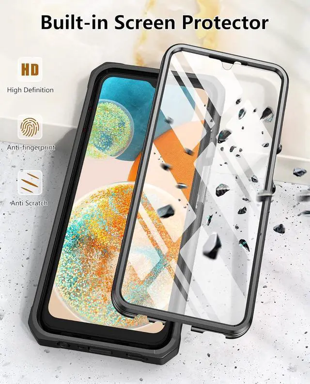 Alt view image 4 of 7 - FNTCASE for Samsung Galaxy A23 5G Case: Heavy Duty Rugged Military Grade Shockproof TPU Full Protective Shell with Kickstand Durable A23 4G LTE Phonecase Cell Phone Cover