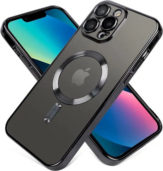 Alt view image 4 of 6 - OOK Phone Case Made for iPhone 11 Pro Max (6.5 Inch) with Camera Lens Protector (Compatible with MagSafe) Anti-Scratch Shockproof Electroplated Slim Phone Cover for Women Men - Black