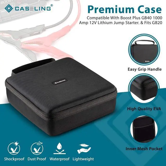 Alt view image 2 of 7 - Caseling Hard Case - Compatible with GB40 and GB20 Jump Starter Battery Pack.