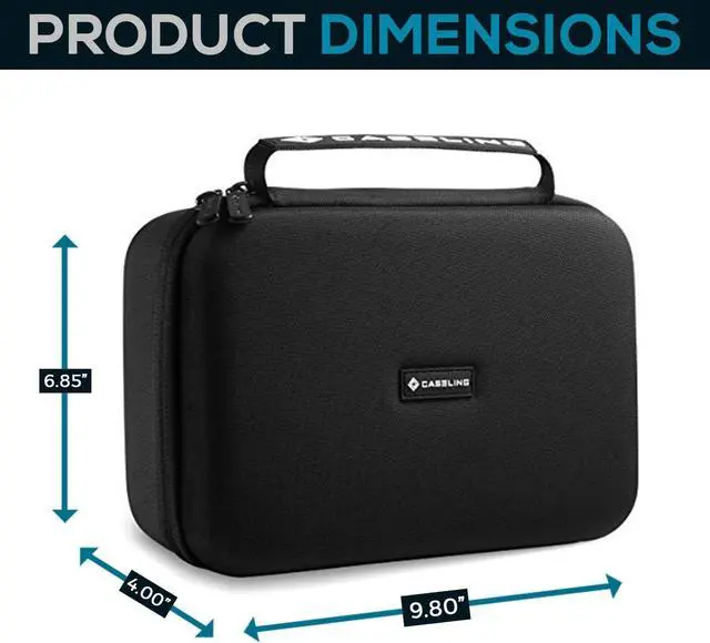 Alt view image 2 of 4 - caseling Hard Case for GB70 & GBX75 Car Battery Jump Starter | Fits GB70 & GBX75 car battery boosters, shockproof EVA shell, mesh pocket for jumper cables, durable carry handle