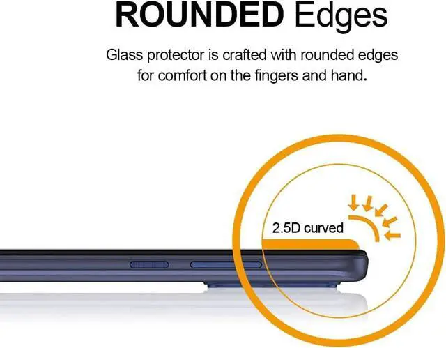 Alt view image 3 of 5 - (3 Pack) Designed for Motorola Moto G Pure Tempered Glass Screen Protector Anti Scratch Bubble Free