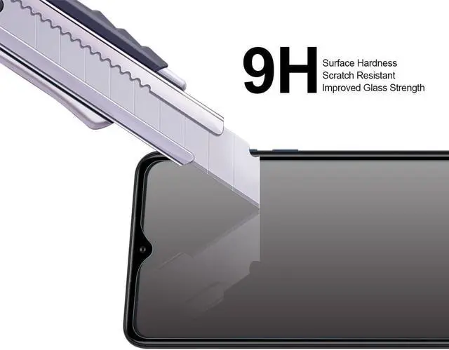 Alt view image 4 of 5 - (3 Pack) Designed for Motorola Moto G Pure Tempered Glass Screen Protector Anti Scratch Bubble Free