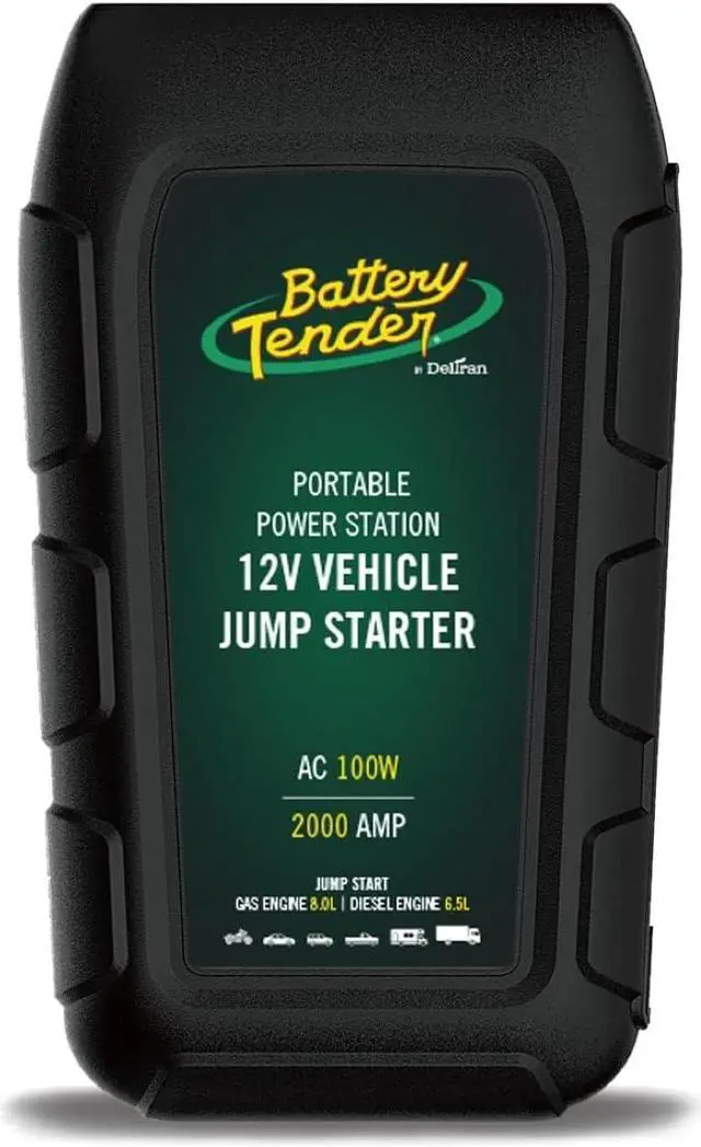 Alt view image 2 of 6 - Battery Tender 2000 AMP Lithium Jump Starter -16000mAh Portable Power Station with 100 Watt Inverter - 3 Fast USB Charging Ports - 030-2040-WH